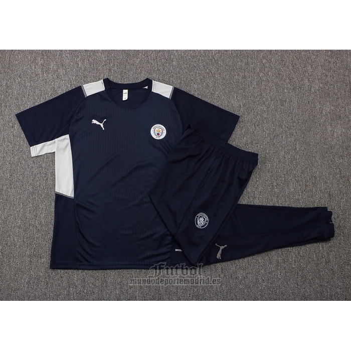Chandal del Manchester City Manga Corta 2021-2022 Azul